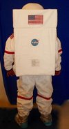 NASA Apollo Deluxe Replica A7LB Space Suit With Anodized Aluminum Suit Fittings And Gold Reflective Visor