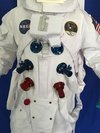 NASA Apollo Deluxe Replica A7L Space Suit With Anodized Aluminum Suit Fittings And Gold Reflective Visor